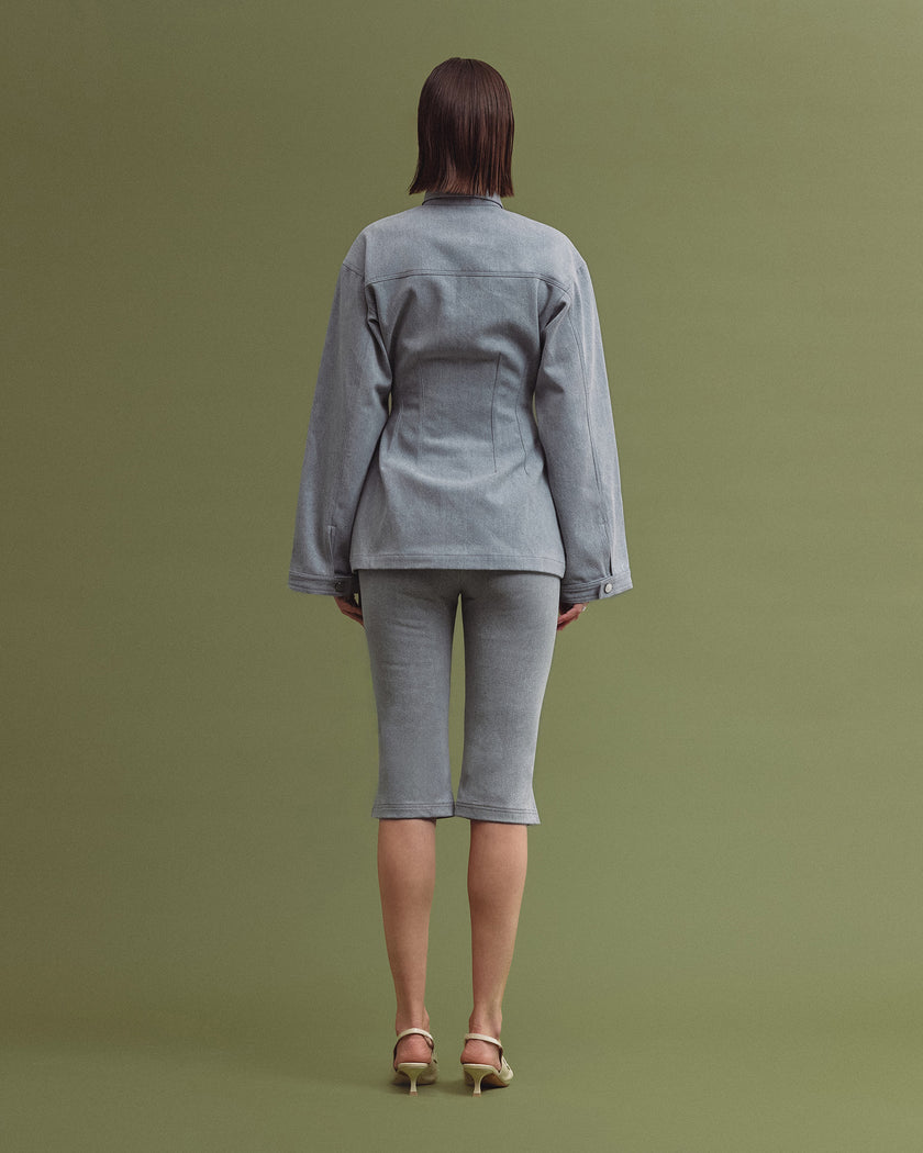 KARA denim capri blue