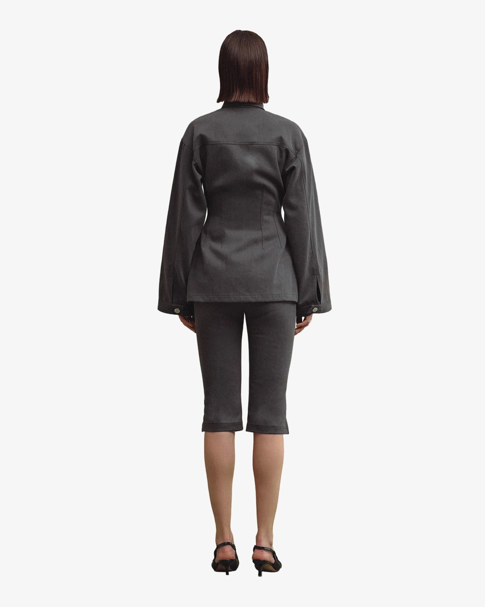 KARA denim capri slate