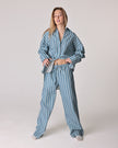MAGNUM oversized linen shirt striped