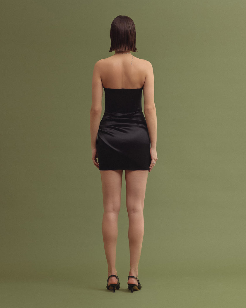 NEVE satin mini dress