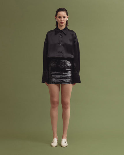 NICA oversized shirt black