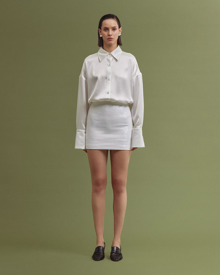 NICA oversized shirt white