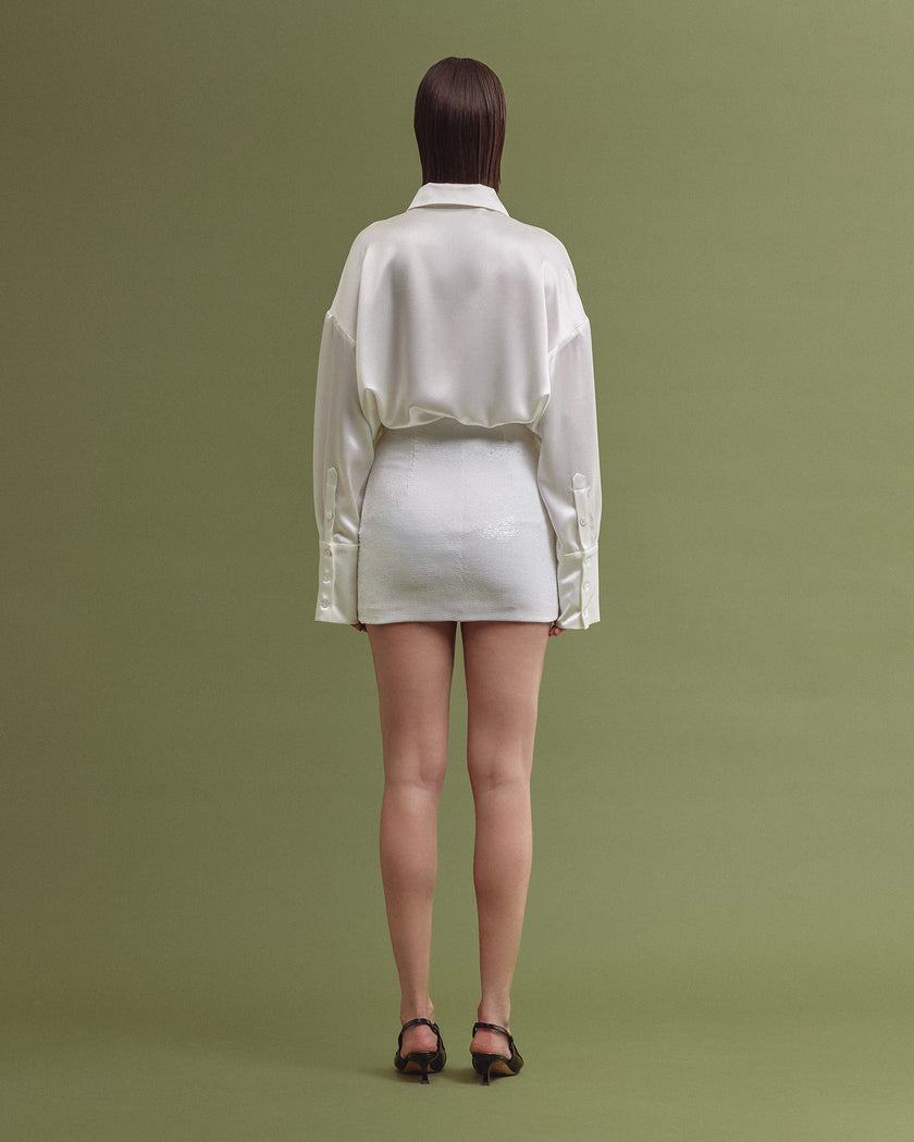 NICA oversized shirt white