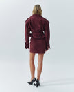 NOVA cropped trench coat