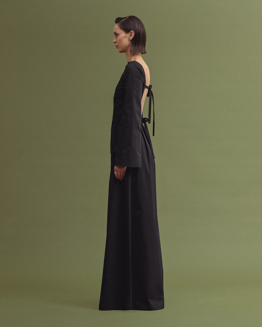 RARA poplin top black