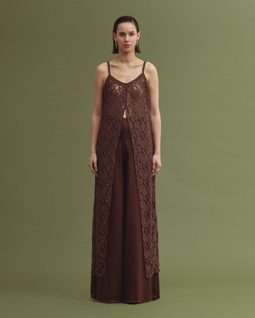TEXERE lace top chocolate