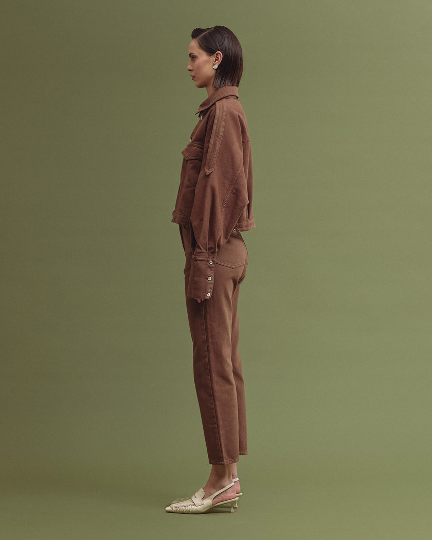 TORI mum brown jeans