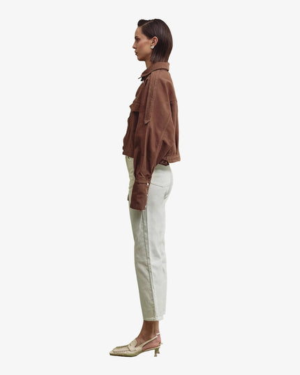 TORI mum white jeans