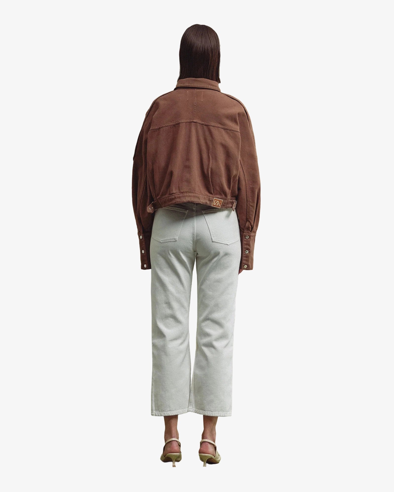 TORI mum white jeans