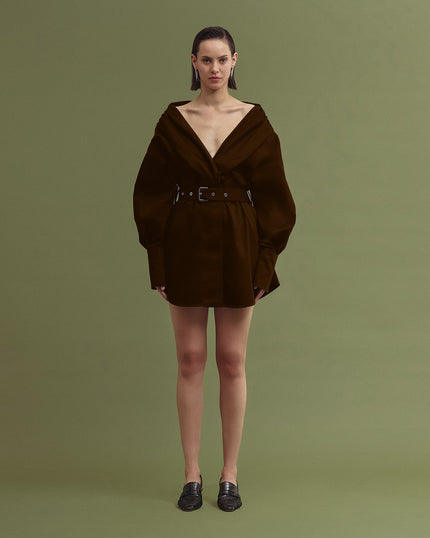 VIBRANS mini dress chocolate
