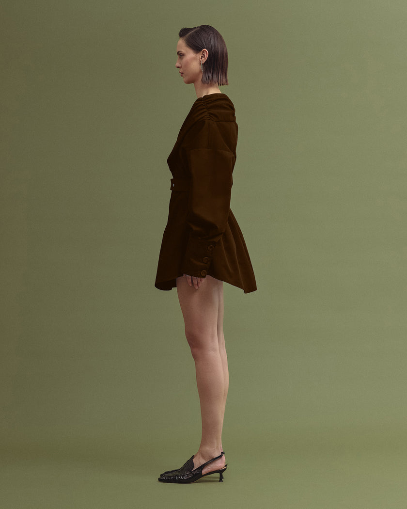 VIBRANS mini dress chocolate