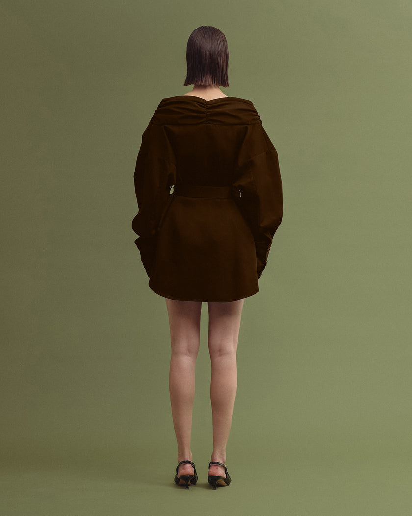 VIBRANS mini dress chocolate