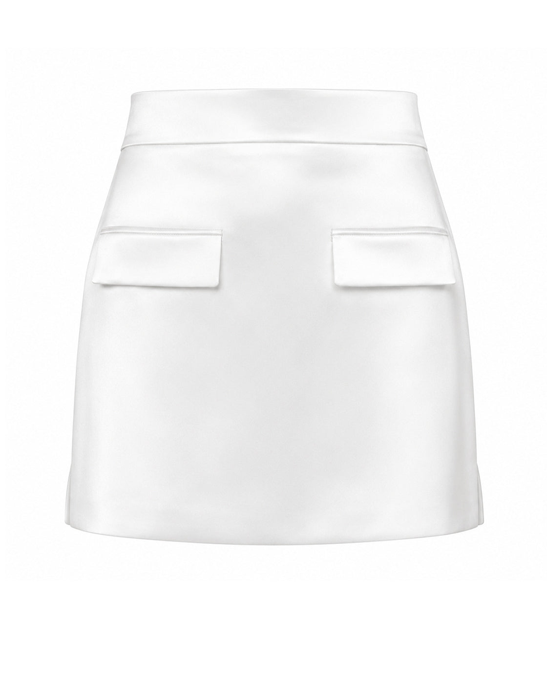 ATENA skirt white satin