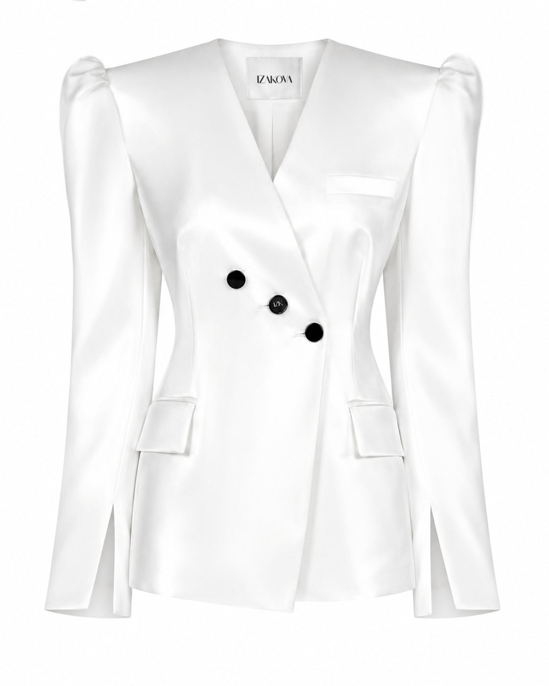 AZERA blazer white satin