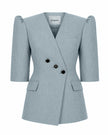 BURA blazer washed blue