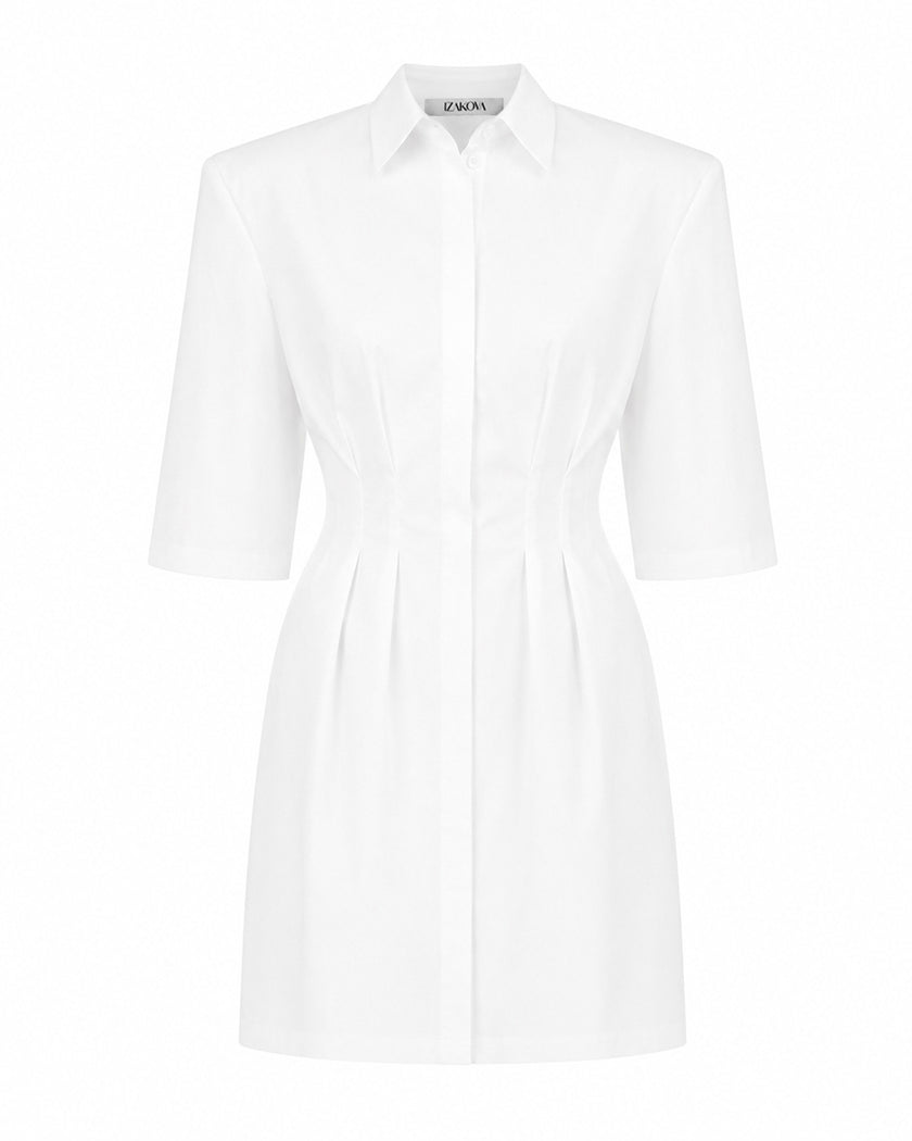 FRANKA shirt dress off white