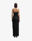 HANA tube dress washed black
