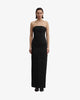 HANA tube dress washed black
