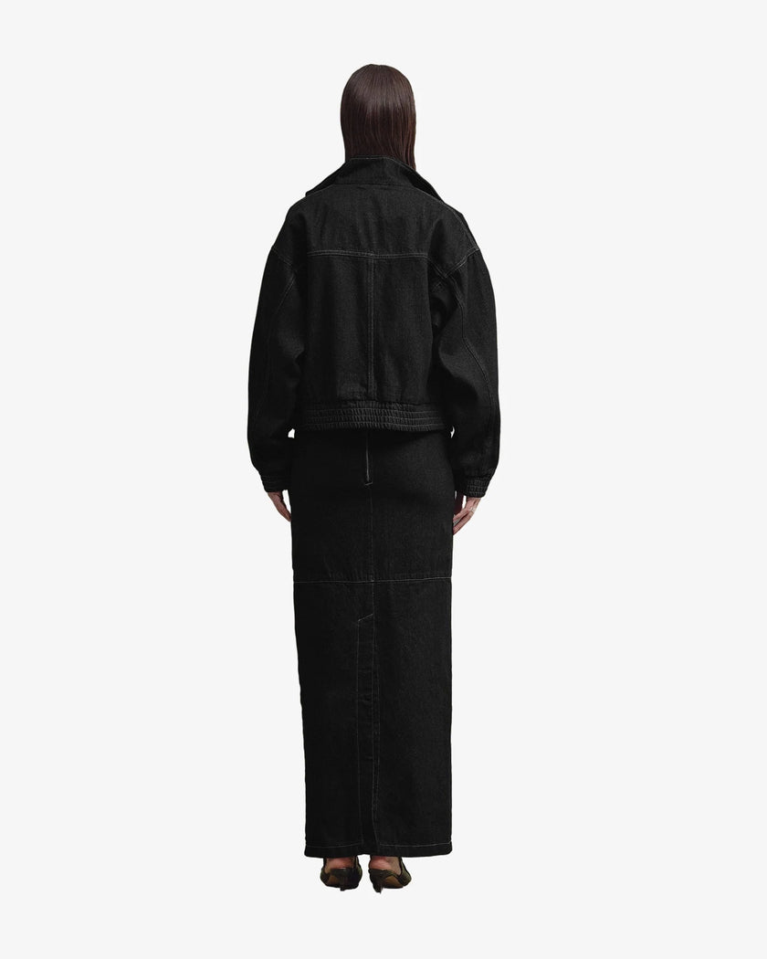 ALMA bomber jacket washed black