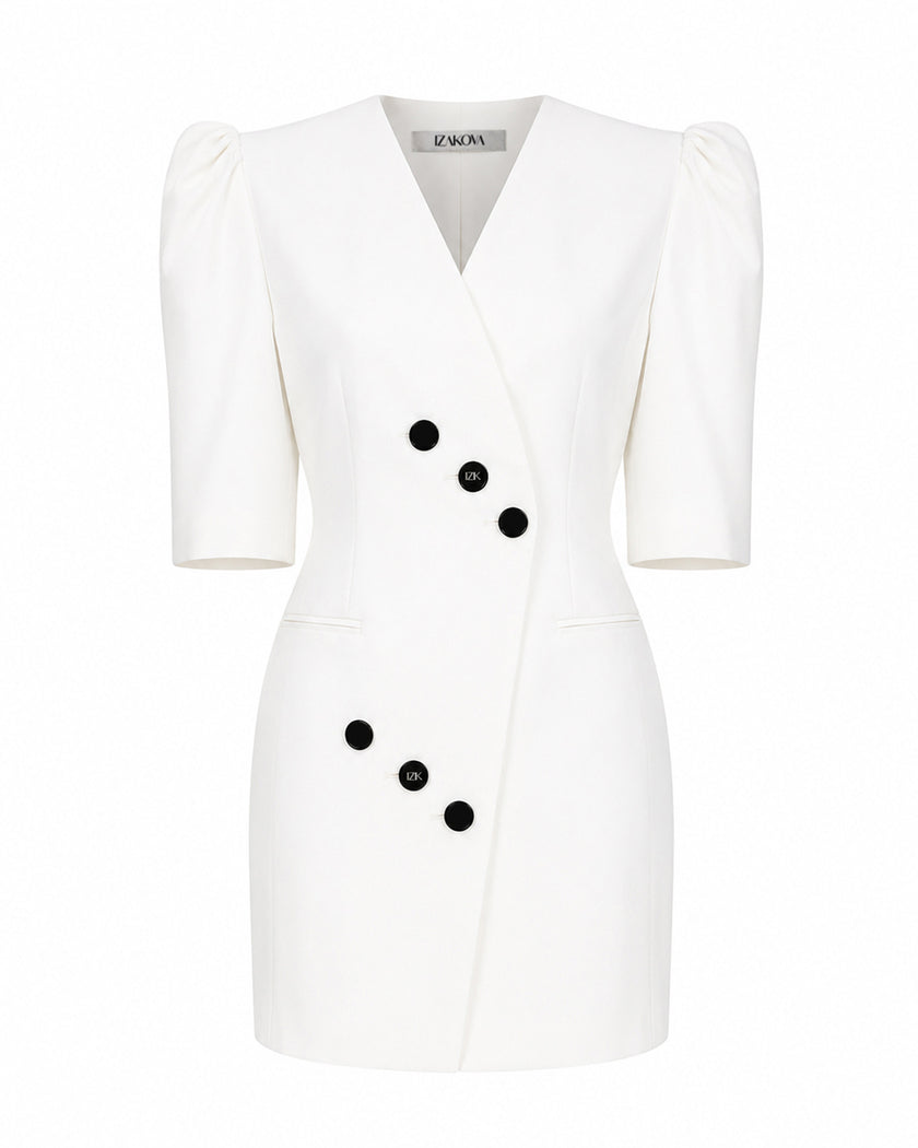 MILA blazer dress off white