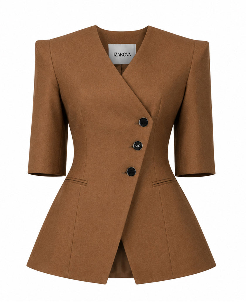 NELA blazer brown