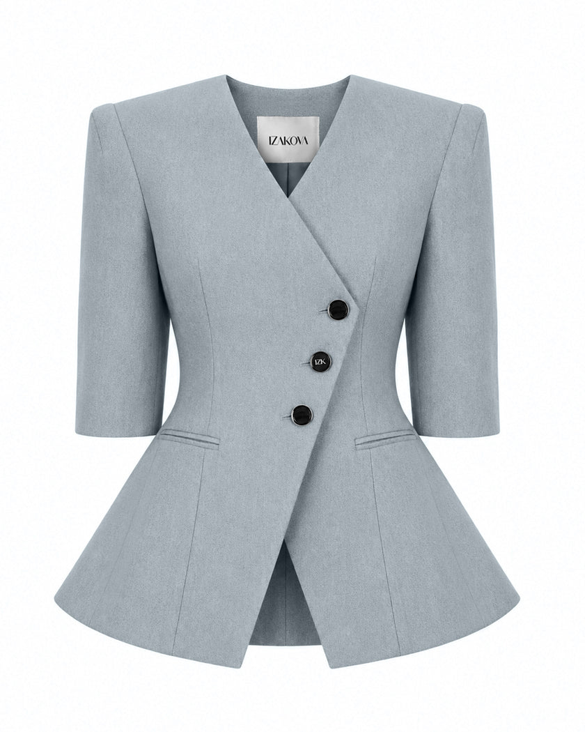 NELA blazer washed blue
