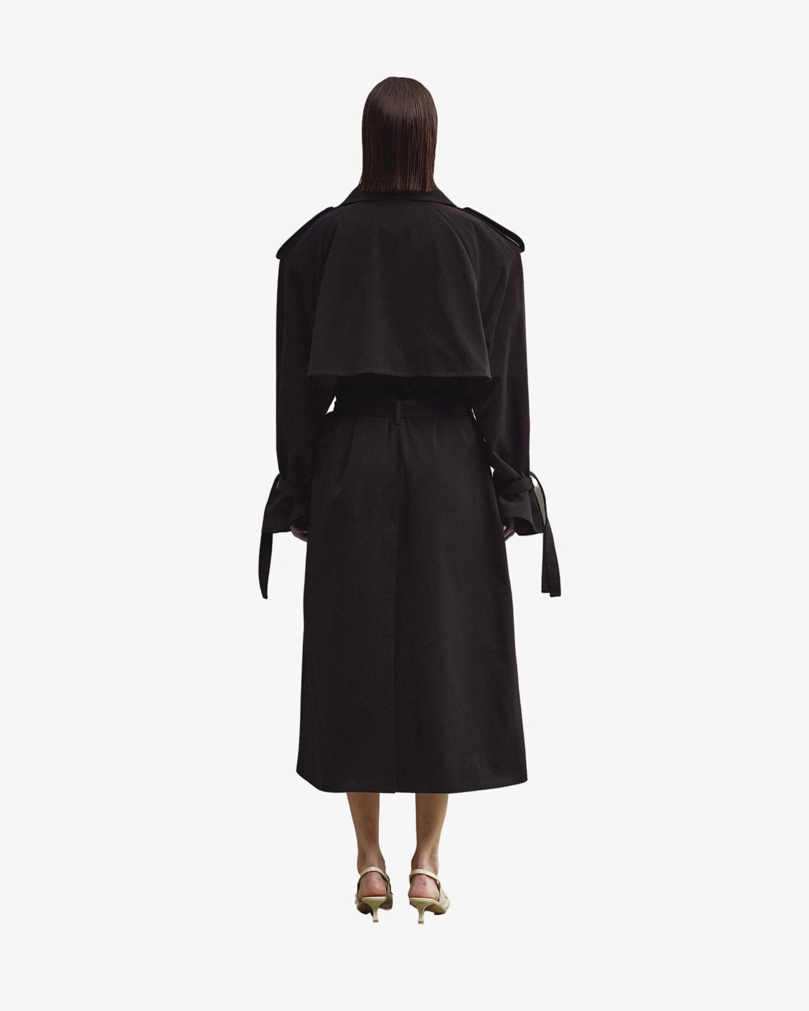 NEUS trench coat black