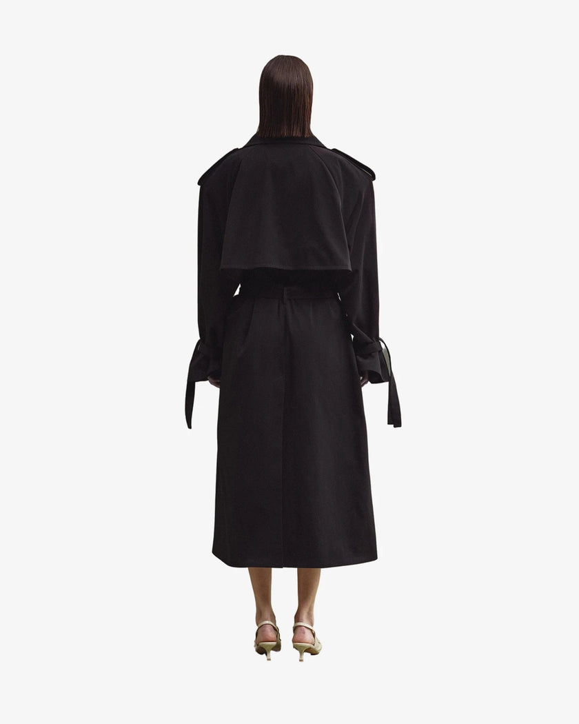 NEUS trench coat black