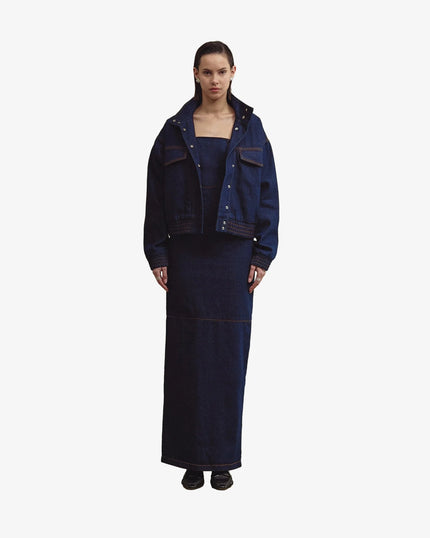 ALMA bomber jacket indigo blue