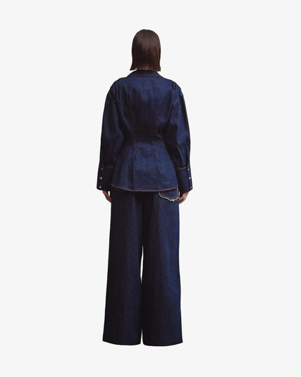 AMYAS denim shirt indigo blue