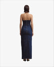 HANA tube dress indigo blue