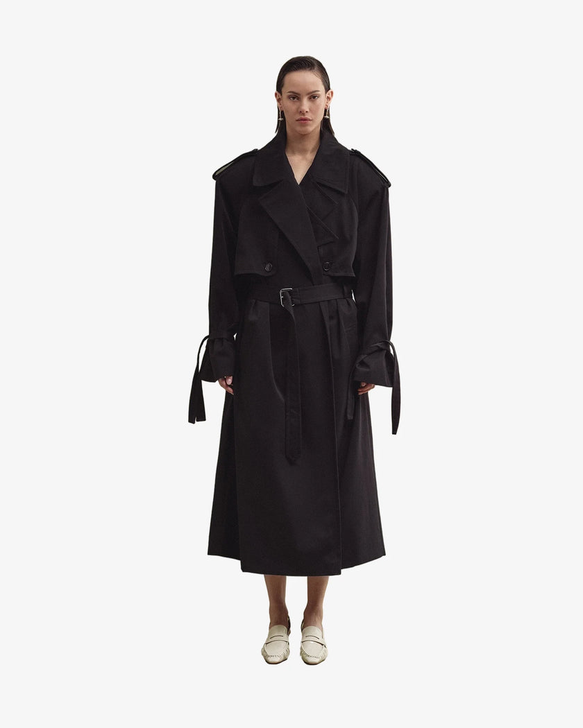 NEUS trench coat black