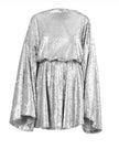 NINA dress silver sequin