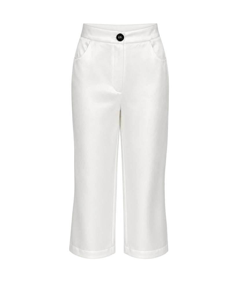 REA pants white satin